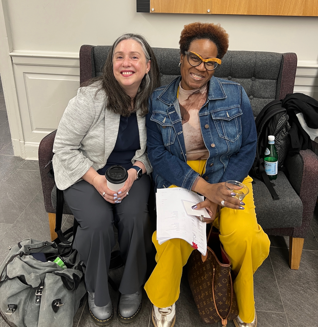Dr. Kalani Craig and Joslyn Kelly from Voices of Gary Collective at the Midwestern History Conference.