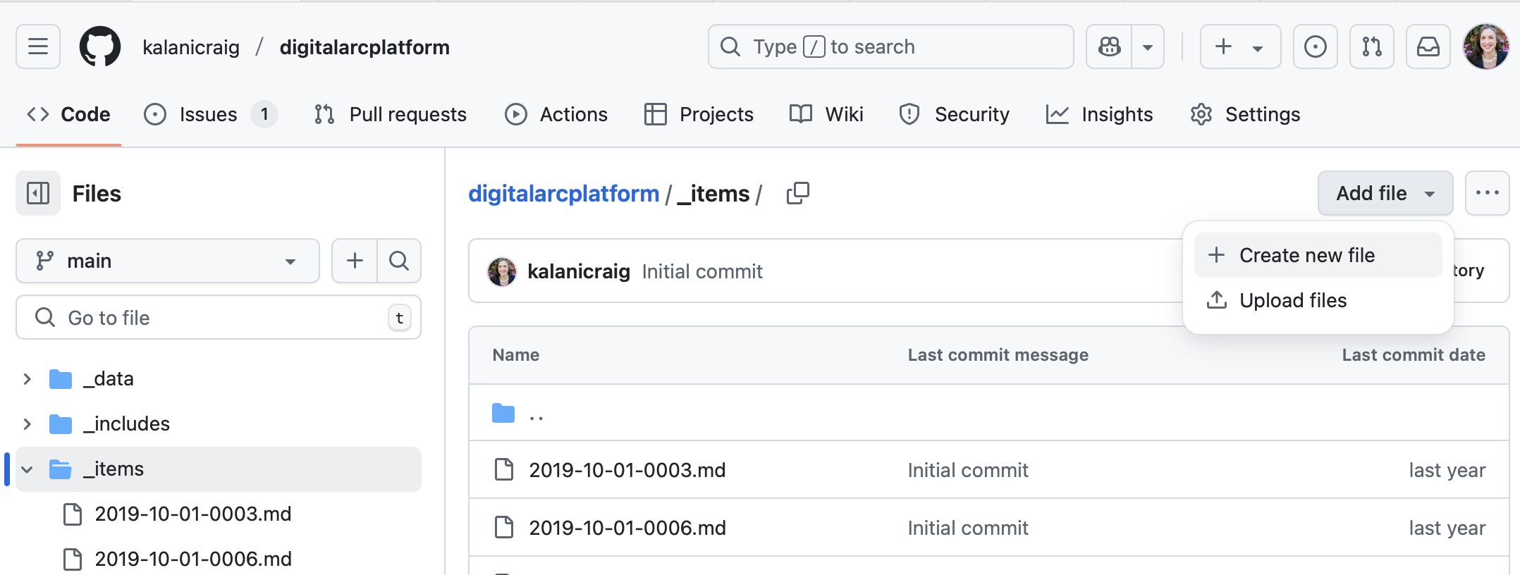 How to Create New File in Github